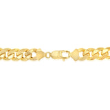 9ct Yellow Gold Superlight Hollow 250 Gauge Miami 55cm Chain