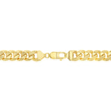 9ct Yellow Gold Superlight Hollow 250 Gauge Miami 60cm Chain