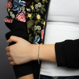 9ct Yellow And White Two Tone Gold Fancy Beads Two Tone Bracelet