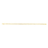 9ct Yellow Gold Link Chain Hollow 19cm Bracelet