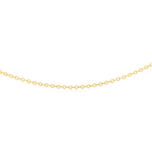 9ct Yellow Gold Link Chain Hollow 50cm Chain