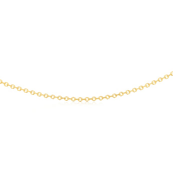 9ct Yellow Gold Link Chain Hollow 50cm Chain