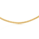 9ct Yellow Gold Diamond Cut Wheat Hollow 50cm Chain
