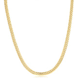 9ct Yellow Gold Textured Herringbone Hollow 55cm Chain