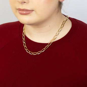9ct Yellow Gold Hollow 55ccm Figaro Chain