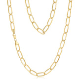 9ct Yellow Gold Hollow 60cm Figaro Chain