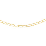 9ct Yellow Gold Hollow 60cm Figaro Chain