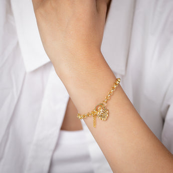 9ct Yellow Gold Belcher Hollow 19cm Bracelet