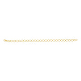 9ct Yellow Gold Hollow 19cm Curb Bracelet