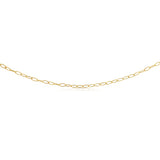 9ct Yellow Gold Sparkle Cable Hollow 45cm Chain