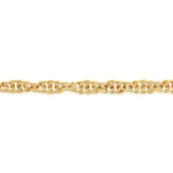 9ct Yellow Gold Rope Hollow 19cm Bracelet