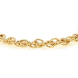 9ct Yellow Gold Rope Hollow 19cm Bracelet