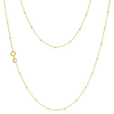9ct Yellow Gold Fine 45cm Chain