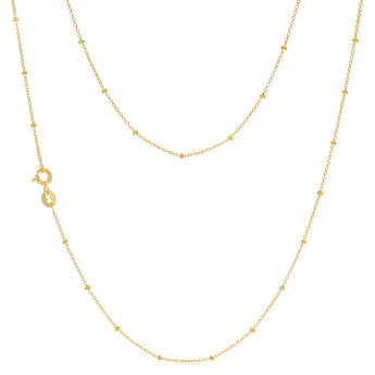 9ct Yellow Gold Fine 45cm Chain
