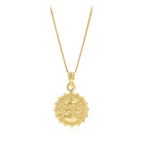 9ct Yellow Gold Sun Pendant