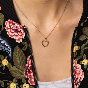9ct Yellow Gold Heart Pendant