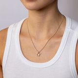 9ct Two Tone Butterfly Pendant