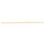 9ct Yellow Gold Curb Concave Lightweight 90 Gauge 19cm Bracelet
