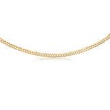 9ct Yellow Gold Curb Concave Lightweight 150 Gauge 60cm Chain