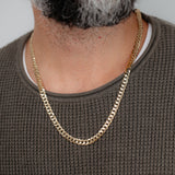 9ct Yellow Gold Curb Concave Lightweight 150 Gauge 60cm Chain