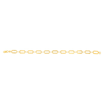9ct Yellow Gold Cheval Link Bracelet