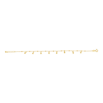 9ct Yellow Gold Ball Chain Bracelet