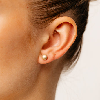 9ct Yellow Gold 6mm Polished Ball Stud Earrings