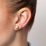 9ct Yellow Gold 8mm Polished Ball Stud Earrings