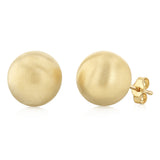 9ct Yellow Gold 10mm Polished Ball Stud Earrings