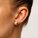 9ct Yellow Gold 10mm Polished Ball Stud Earrings