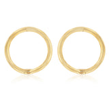 9ct Yellow Gold Plain 8mm Sleeper Earrings
