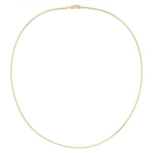9ct Yellow Gold 45cm Omega Chain
