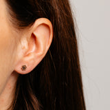 Flower Stud Earrings in 9ct Yellow Gold