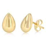 Teardrop Stud Earrings in 9ct Yellow Gold