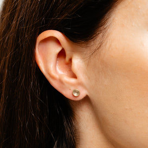 Circle Stud Earrings in 9ct Yellow Gold