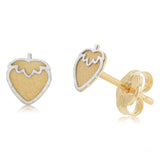 Strawberry Stud Earrings in 9ct Yellow Gold