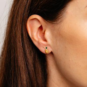 Lemon Stud Earrings in 9ct Yellow Gold