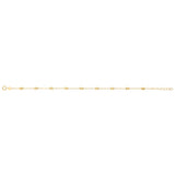 Satellite Oval Adjustable 19cm Bracelet in 9ct Yellow Gold