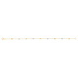 Satellite Oval 19cm Bracelet in 9ct Yellow and White Gold