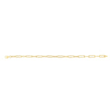 Paperclip 19cm Bracelet in 9ct Yellow Gold