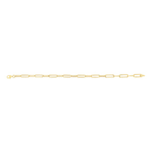 Paperclip 19cm Bracelet in 9ct Yellow Gold