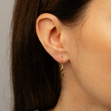 Wave Drop Earrings in 9ct Yellow Gold