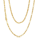 30 Gauge Hollow Dicut Figarope 45cm Chain in 9ct Yellow Gold
