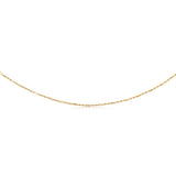 30 Gauge Hollow Dicut Figarope 45cm Chain in 9ct Yellow Gold