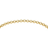 Padlock Hollow Belcher 18cm Bracelet in 9ct Yellow Gold