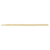 Flat Curb 19cm Bracelet in 9ct Yellow Gold