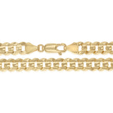 Flat Curb 19cm Bracelet in 9ct Yellow Gold