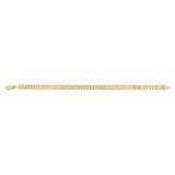 Flat Curb 21cm Bracelet in 9ct Yellow Gold