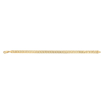Flat Curb 21cm Bracelet in 9ct Yellow Gold