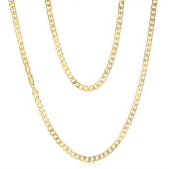 Curb 60cm Chain in 9ct Yellow Gold